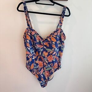 Summersalt The Mini Ruffle Sweetheart Coast One Piece Swimsuit   Size 20